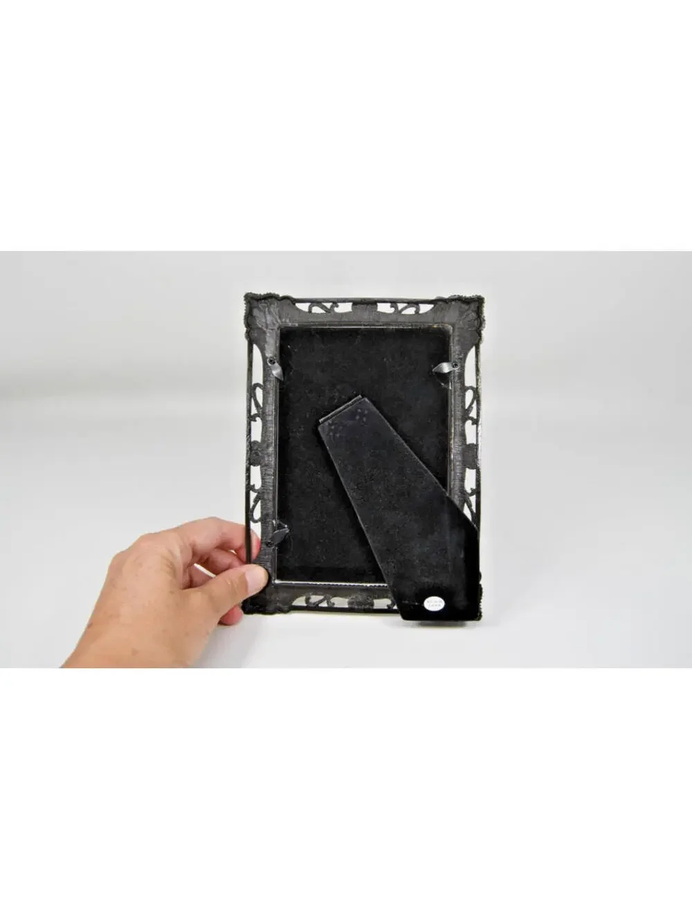 Crystal Enamel Fleur de lis Photo Picture Frame 4x6